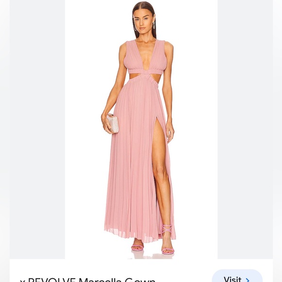 Fame and Partners Dakota Dress- pleat rib cut detail - Picture 1 of 6